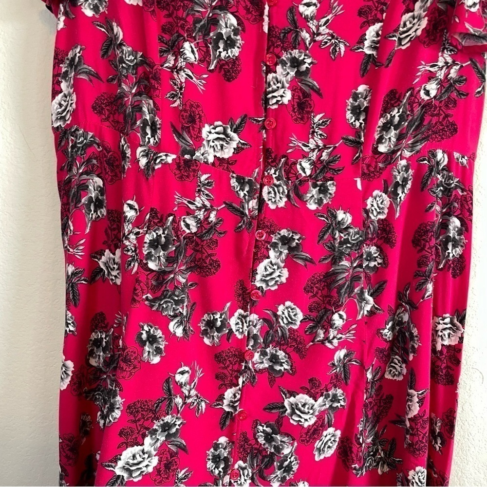 Torrid Acas Flutter Sleeve Button Front Mini Dres… - image 6